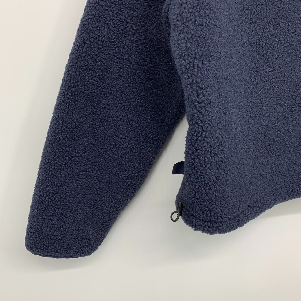 JoyLab Pullover Navy Blue 1/2 Zip Sweater Sherpa Mixed Media - Picture 10 of 11